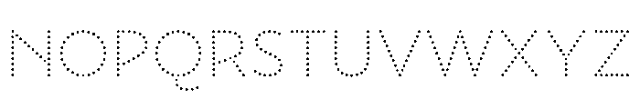 NouveauLed LightDahlia Font UPPERCASE