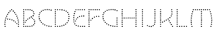 NouveauLed LightGingko Font UPPERCASE