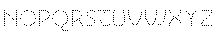 NouveauLed LightGingko Font UPPERCASE