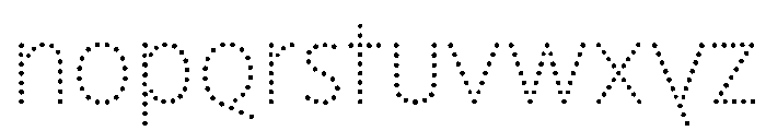 NouveauLed LightNenuphar Font LOWERCASE