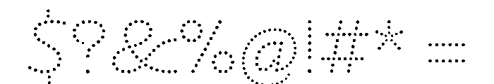 NouveauLed LightRose Font OTHER CHARS