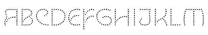 NouveauLed LightRose Font UPPERCASE
