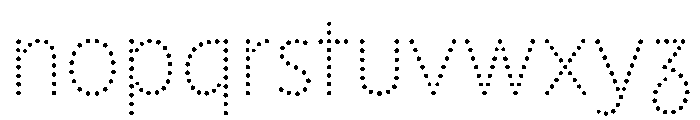 NouveauLed LightRose Font LOWERCASE