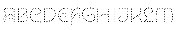 NouveauLed LightThistle Font UPPERCASE