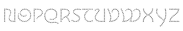 NouveauLed LightThistle Font UPPERCASE