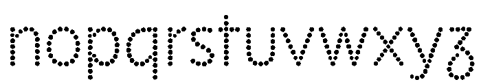 NouveauLed MediumRose Font LOWERCASE