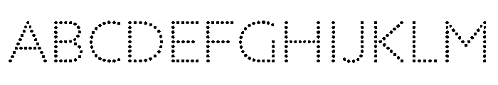NouveauLed RegularCrocus Font UPPERCASE