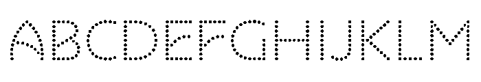 NouveauLed RegularDahlia Font UPPERCASE