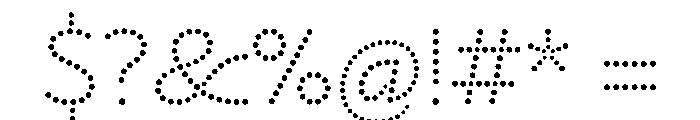 NouveauLed RegularGingko Font OTHER CHARS