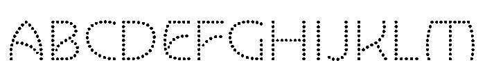 NouveauLed RegularGingko Font UPPERCASE