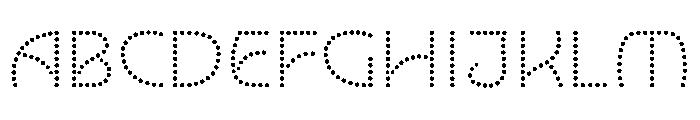 NouveauLed RegularNenuphar Font UPPERCASE