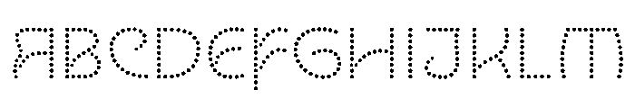 NouveauLed RegularRose Font UPPERCASE