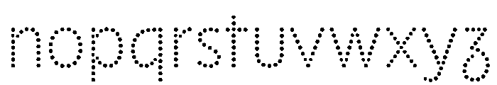 NouveauLed RegularRose Font LOWERCASE