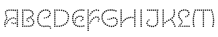 NouveauLed RegularThistle Font UPPERCASE