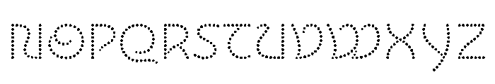 NouveauLed RegularThistle Font UPPERCASE
