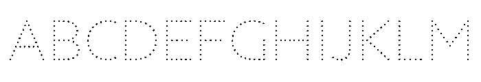 NouveauLed ThinCrocus Instance Font UPPERCASE