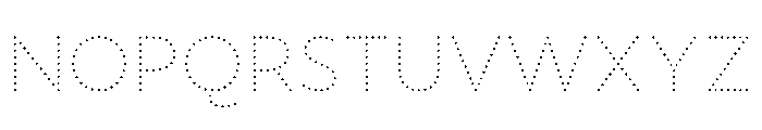 NouveauLed ThinCrocus Instance Font UPPERCASE