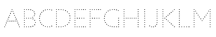 NouveauLed ThinCrocus Font UPPERCASE