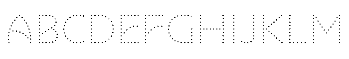 NouveauLed ThinDahlia Font UPPERCASE