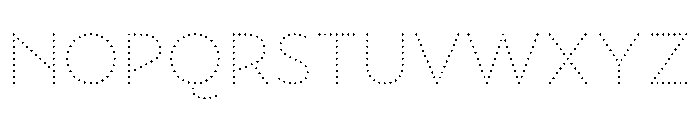 NouveauLed ThinDahlia Font UPPERCASE