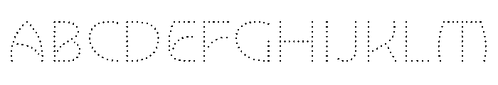 NouveauLed ThinGingko Font UPPERCASE