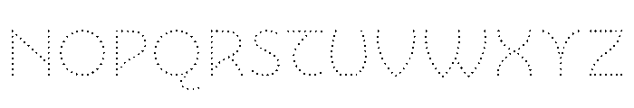 NouveauLed ThinGingko Font UPPERCASE