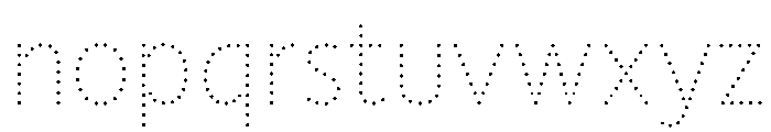 NouveauLed ThinGingko Font LOWERCASE