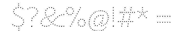 NouveauLed ThinNenuphar Font OTHER CHARS