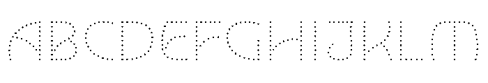 NouveauLed ThinNenuphar Font UPPERCASE