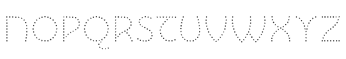 NouveauLed ThinNenuphar Font UPPERCASE