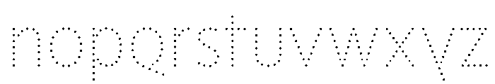 NouveauLed ThinNenuphar Font LOWERCASE