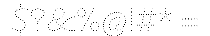 NouveauLed ThinRose Font OTHER CHARS