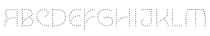 NouveauLed ThinRose Font UPPERCASE