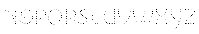 NouveauLed ThinRose Font UPPERCASE