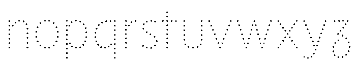 NouveauLed ThinRose Font LOWERCASE