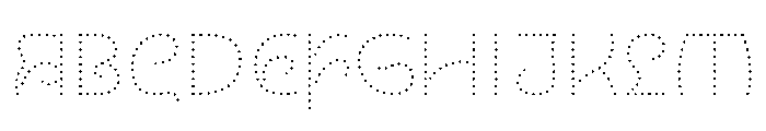 NouveauLed ThinThistle Font UPPERCASE