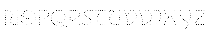 NouveauLed ThinThistle Font UPPERCASE