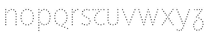 NouveauLed ThinThistle Font LOWERCASE
