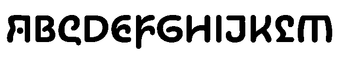 NouveauQuellstift BoldThistle Font UPPERCASE