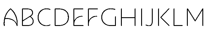 NouveauQuellstift HairDahlia Font UPPERCASE