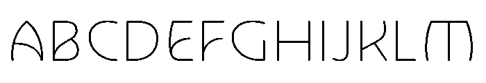 NouveauQuellstift HairGingko Font UPPERCASE