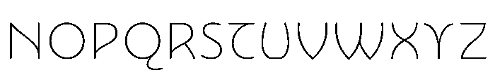 NouveauQuellstift HairGingko Font UPPERCASE
