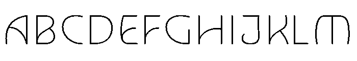 NouveauQuellstift HairNenuphar Font UPPERCASE