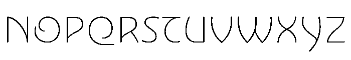 NouveauQuellstift HairRose Font UPPERCASE