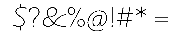 NouveauQuellstift HairThistle Font OTHER CHARS