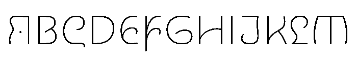 NouveauQuellstift HairThistle Font UPPERCASE