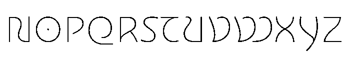 NouveauQuellstift HairThistle Font UPPERCASE