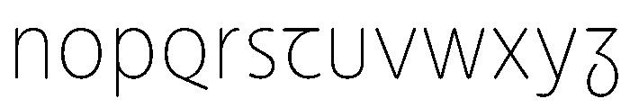 NouveauQuellstift HairThistle Font LOWERCASE