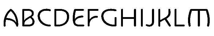 NouveauQuellstift LightGingko Font UPPERCASE