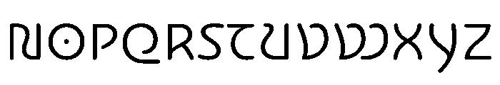 NouveauQuellstift LightThistle Font UPPERCASE